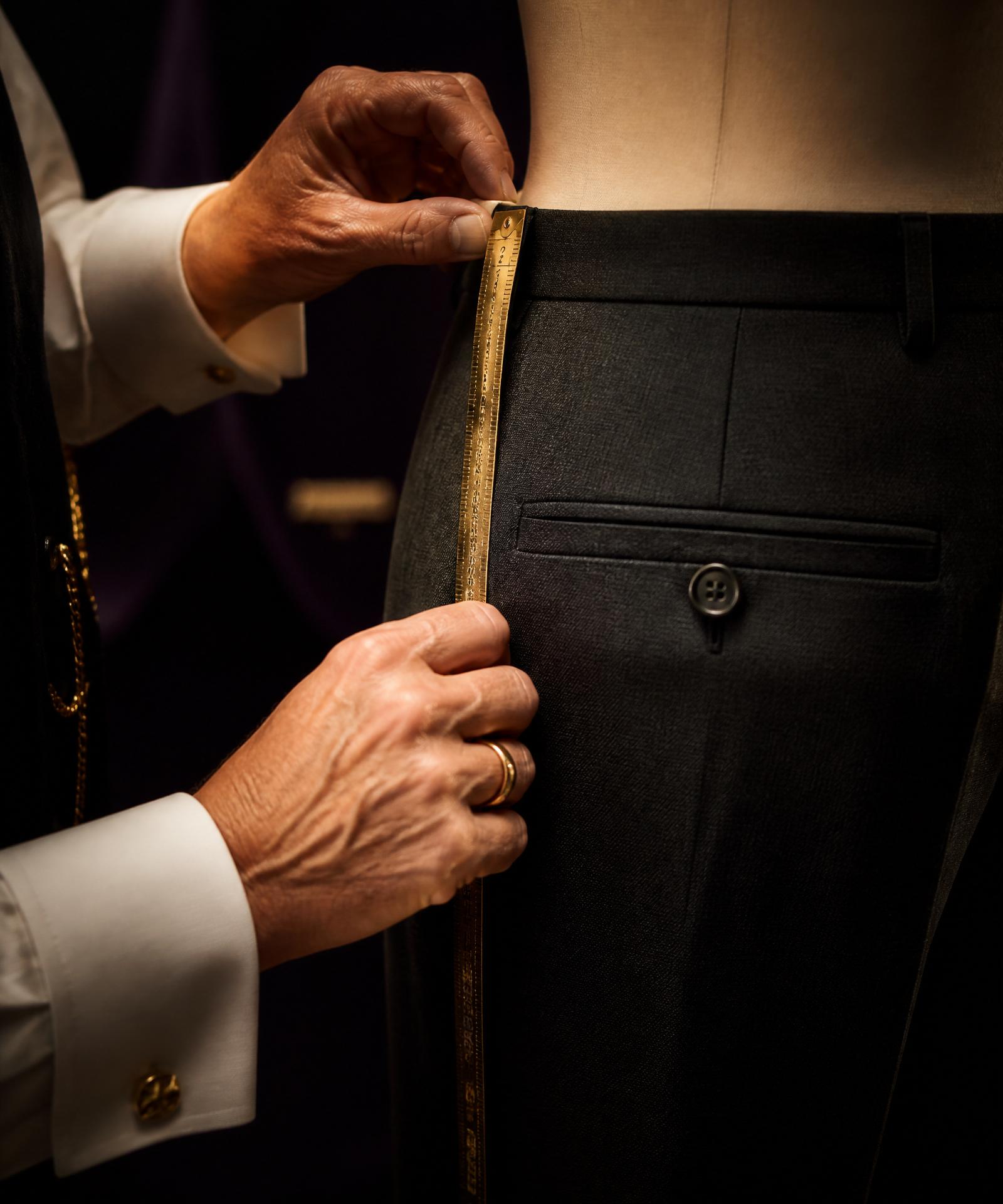 Bespoke tailoring — precise measurement